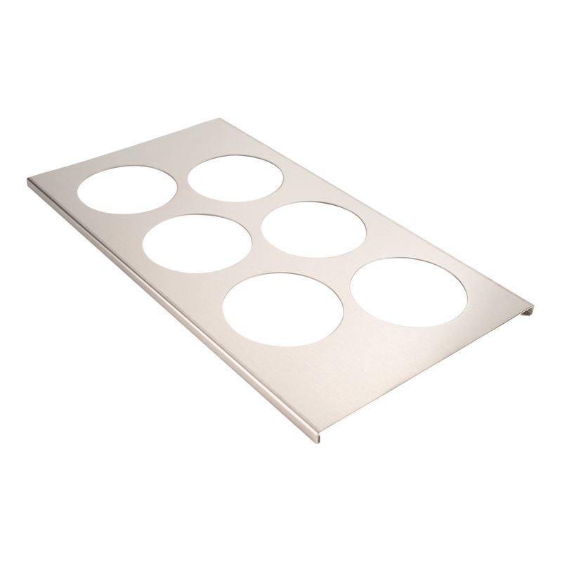 FIFO Bottle Organizer for 20 oz FIFO Squeeze Bottles, 6 Holes, Lid Only