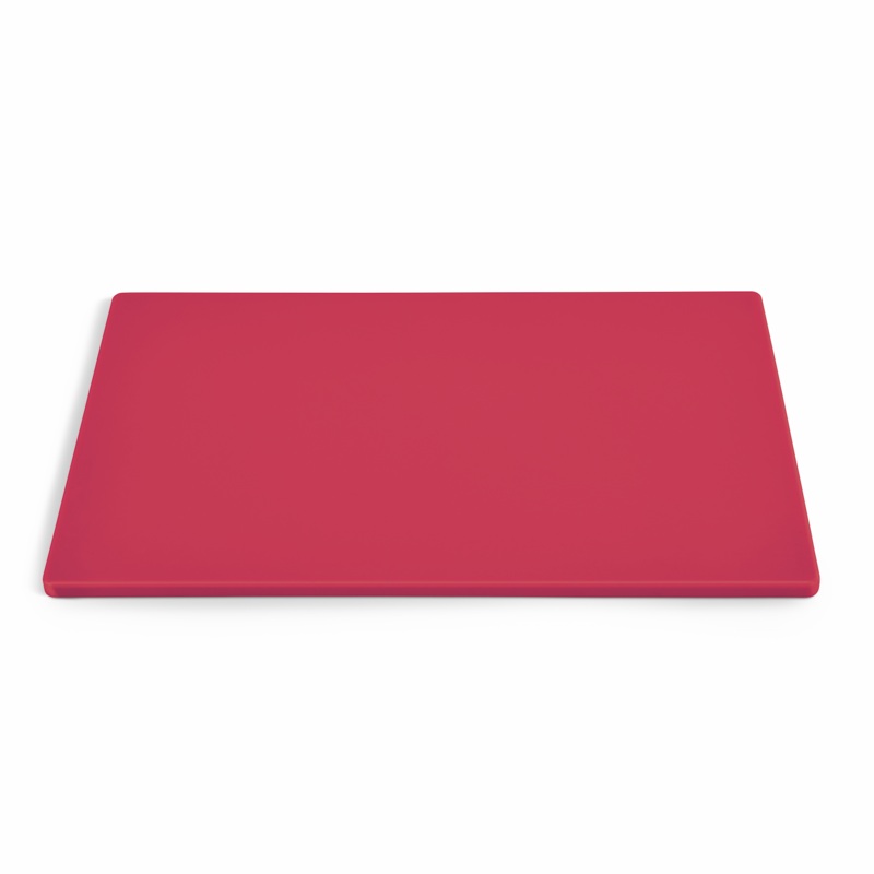 Vollrath Color-Coded Cutting Board, 20" x 15" x 0.5", Red