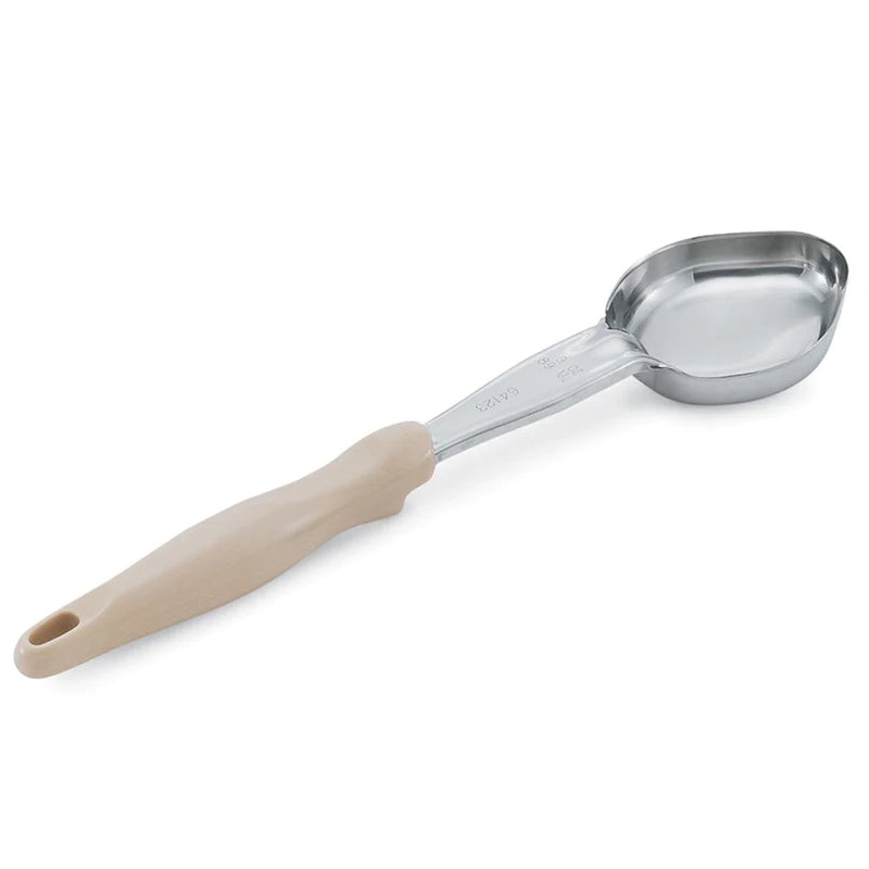 Vollrath Heavy Duty Color Coded Oval Spoodle, 3 oz, Ivory