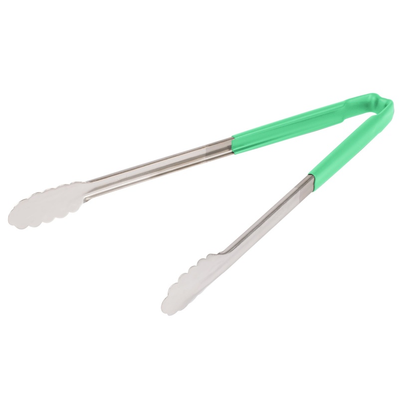 Vollrath Kool-Touch One-Piece Tongs, 16", Green