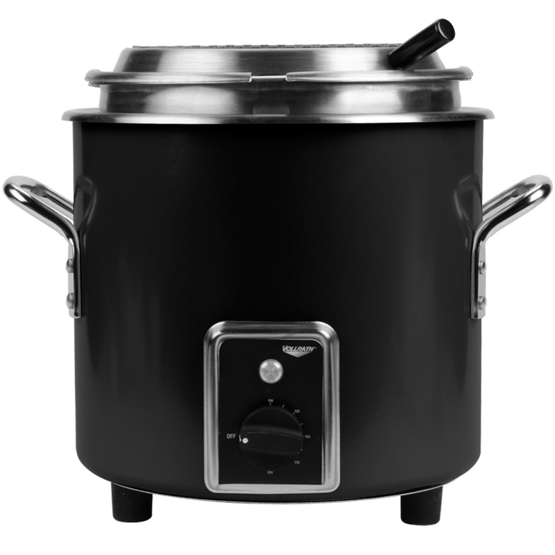Vollrath Retro Stock Pot Kettle Rethermalizers, 11 qt, 120V, Black