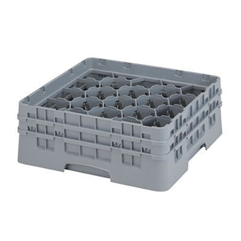 Cambro Camrack Glass Rack, 20 Compartment, 5 1/4" Height, Grey