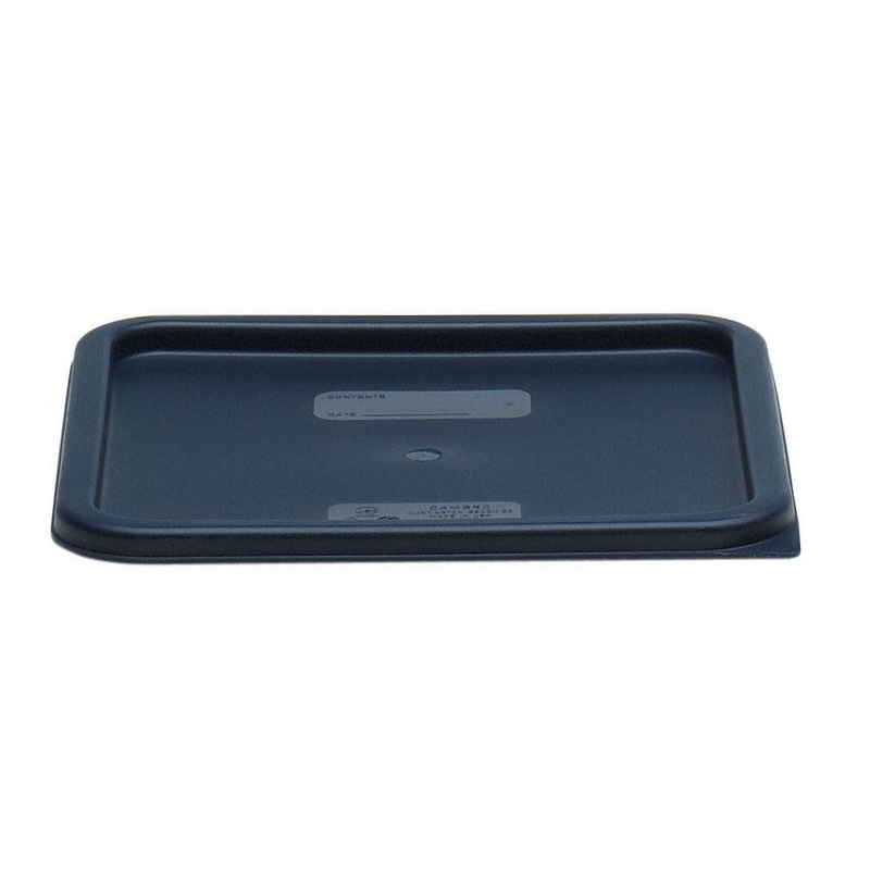 Cambro CamSquare Food Storage Container Lid, 12-22 qt, Blue