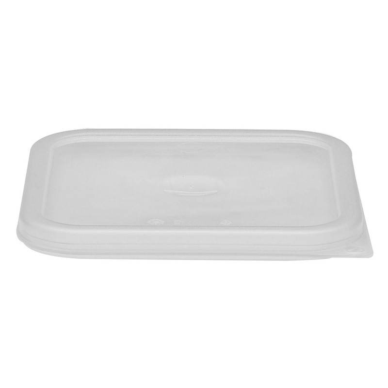Cambro CamSquare Food Storage Container Seal Cover, 12-22 qt, Translucent