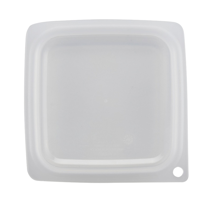 Cambro CamSquare FreshPro Easy Seal Cover, 0.5-1 qt, Translucent