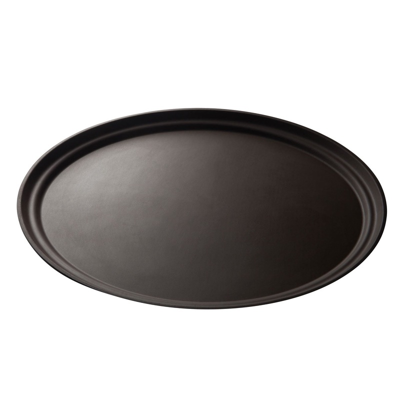 Cambro Camtread Oval Tray, 19" x 23", Tan