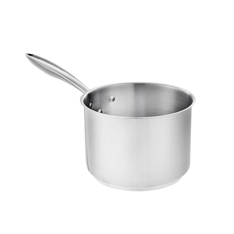 Browne Thermalloy Deep Sauce Pan, 2 qt, Stainless Steel