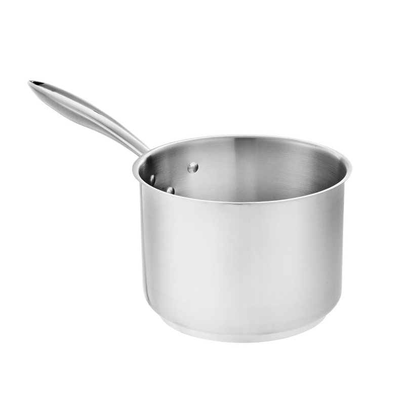 Browne Thermalloy Deep Sauce Pan, 3.5 qt, Stainless Steel