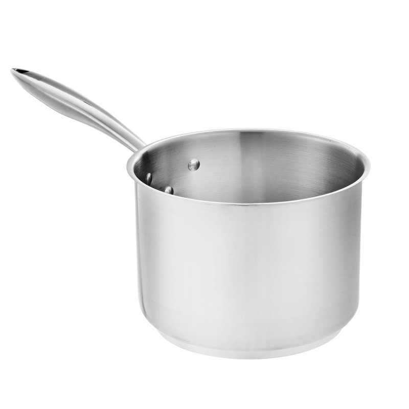 Browne Thermalloy Deep Sauce Pan, 4.5 qt, Stainless Steel