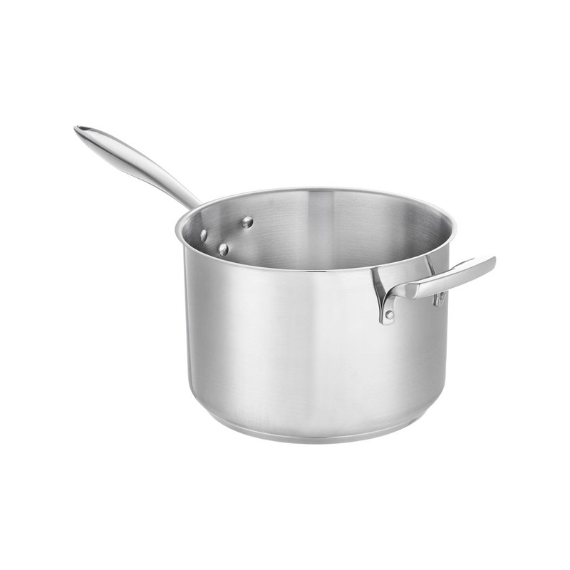 Browne Thermalloy Deep Sauce Pan, 7.6 qt, Stainless Steel