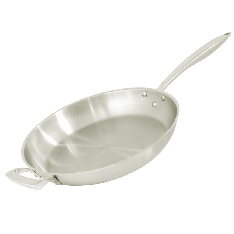 Browne Thermalloy Deluxe Fry Pan, 12", Stainless Steel