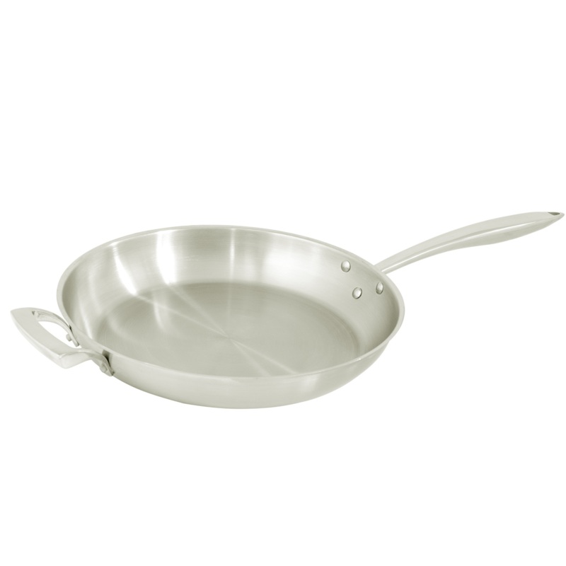 Browne Thermalloy Deluxe Fry Pan, 14", Stainless Steel