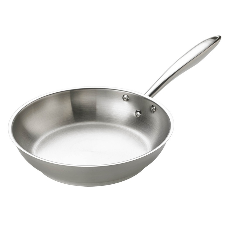 Browne Thermalloy Deluxe Fry Pan, 7.8", Stainless Steel