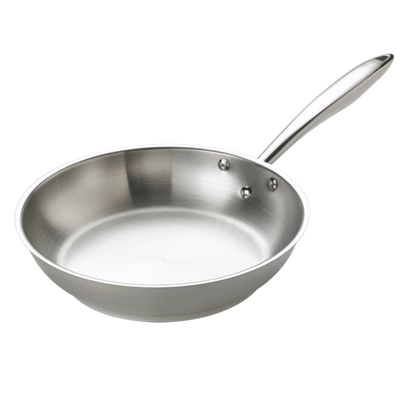 Browne Thermalloy Deluxe Fry Pan, 9.5", Stainless Steel