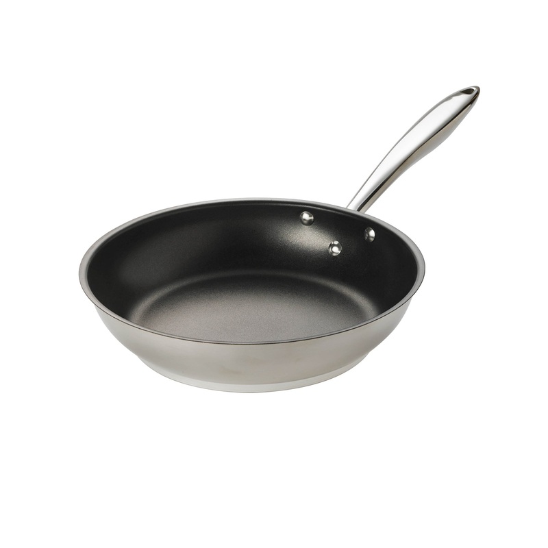Browne Thermalloy Deluxe Non-Stick Fry Pan, 11", Stainless Steel