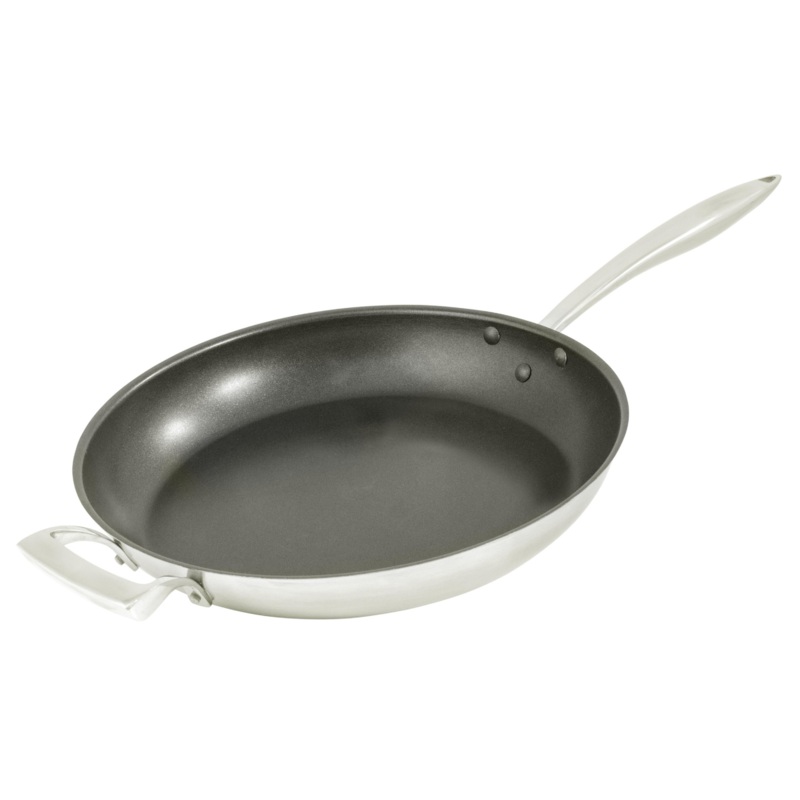 Browne Thermalloy Deluxe Non-Stick Fry Pan, 12.5", Stainless Steel