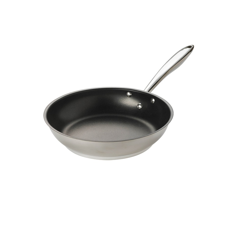 Browne Thermalloy Deluxe Non-Stick Fry Pan, 9.5", Stainless Steel