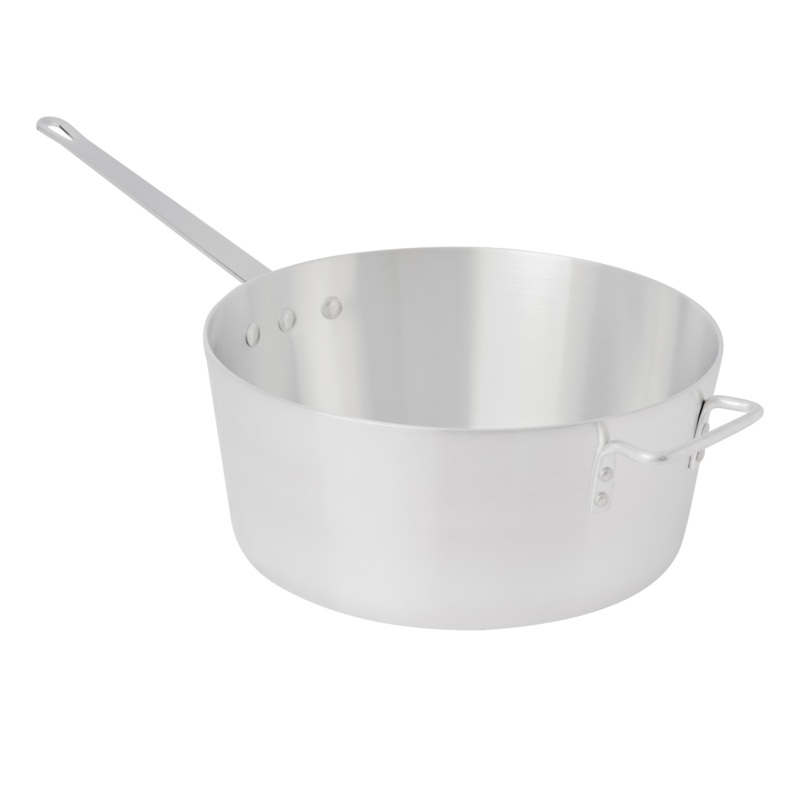 Browne Thermalloy Sauce Pan, Tapered, 10.25 qt, Aluminum