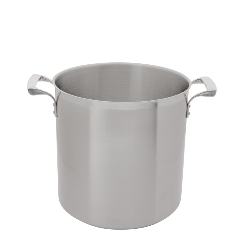 Browne Thermalloy Stock Pot, 32 qt, Stainless Steel