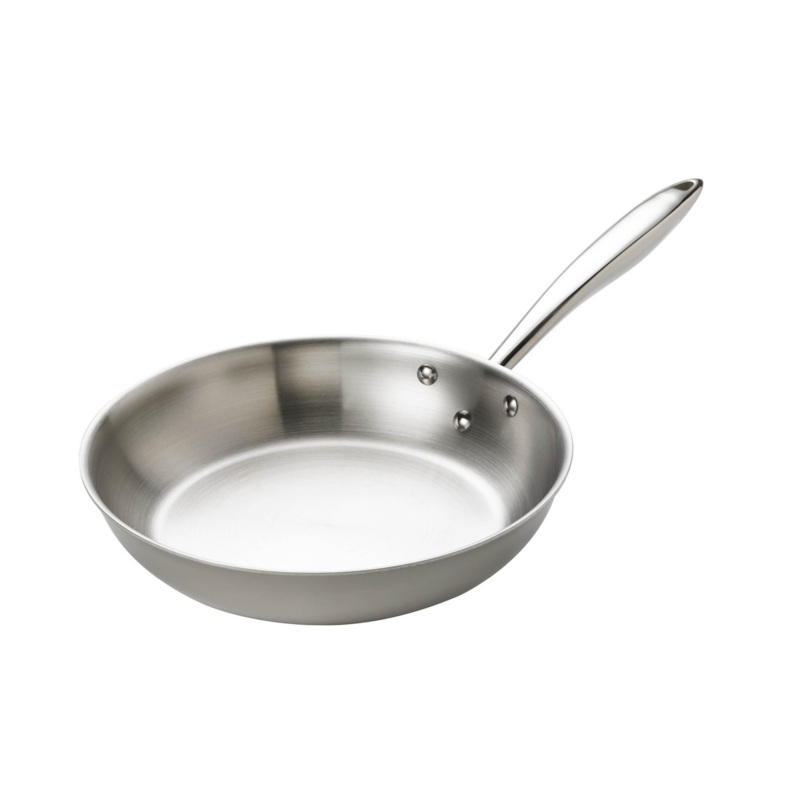 Browne Thermalloy Tri-Ply Fry Pan, 8", Stainless Steel