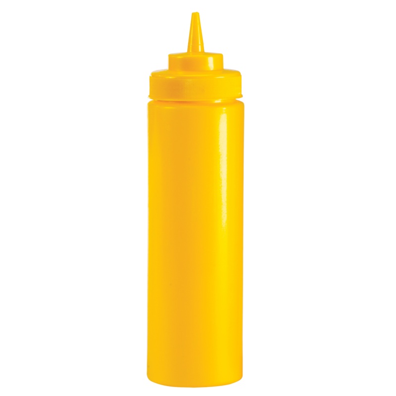 Browne Wide Mouth Squeeze Bottle, 24 oz, Yellow