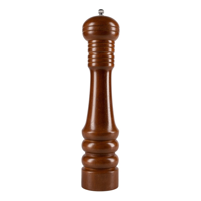 Browne Wooden Pepper Mill, 12", Walnut Finish