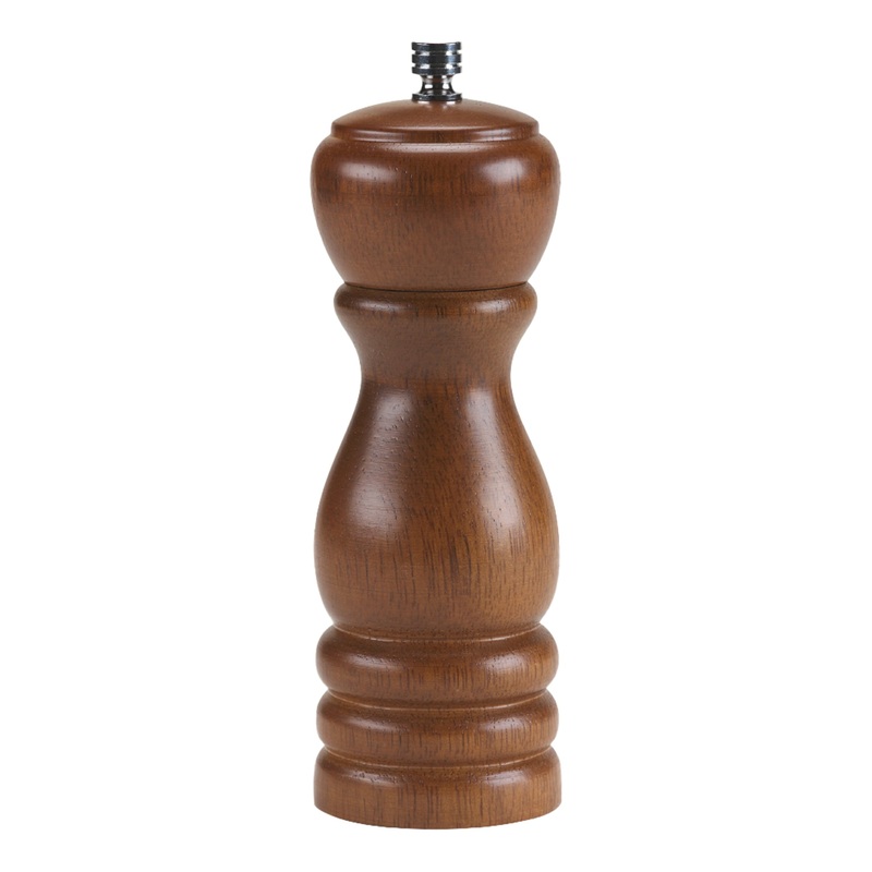 Browne Wooden Pepper Mill, 6", Walnut Finish