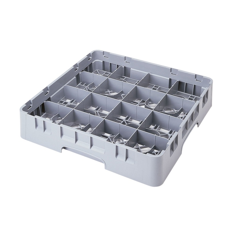 Cambro Camrack Cup Rack, 16 Compartment, 2 5/8" Height, Grey