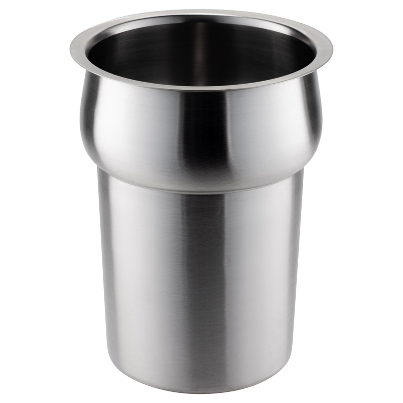 Browne Round Insert, 2.4 qt, Stainless Steel