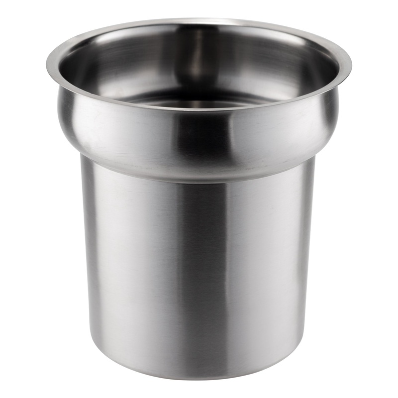 Browne Round Insert, 4.1 qt, Stainless Steel