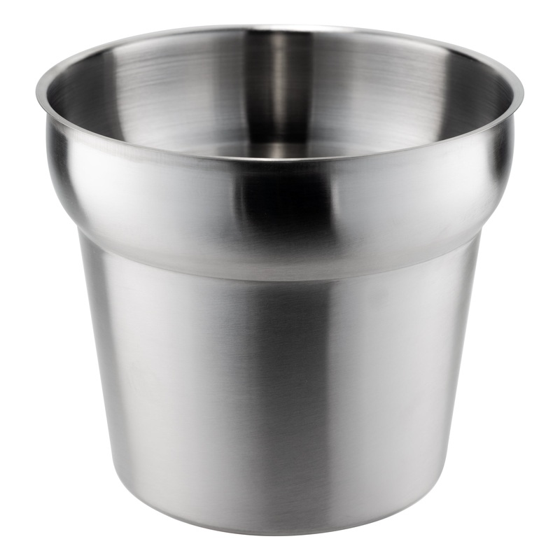 Browne Round Insert, 7.1 qt, Stainless Steel