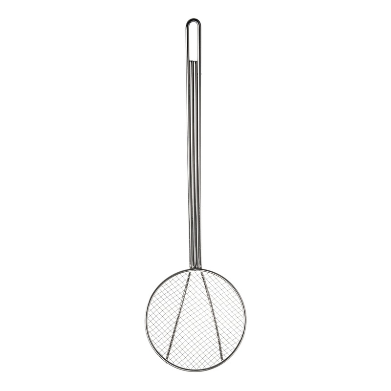 Browne Round Skimmer, 6", Nickel Plated