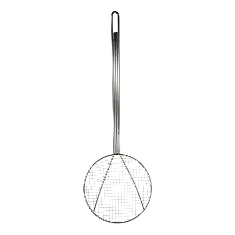 Browne Round Skimmer, 7", Nickel Plated