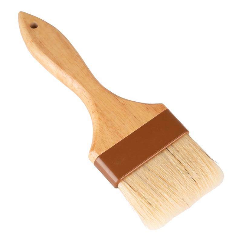 Browne Sealed Pastry Brush, 3", Boar Bristles, Wood Handle