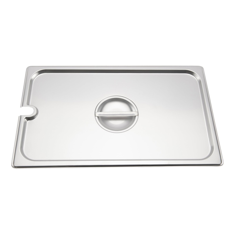 Browne Slotted Food Pan Cover, Full Size, Stainless Steel