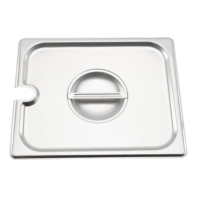 Browne Slotted Food Pan Cover, Half Size, Stainless Steel