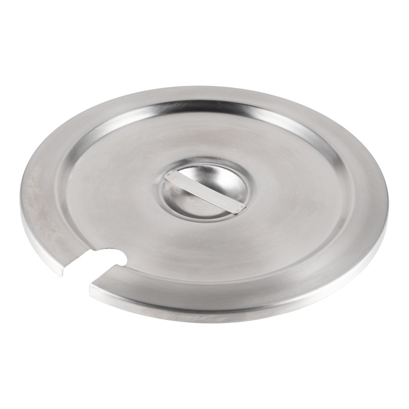 Browne Slotted Round Insert Cover, 11 qt, Stainless Steel