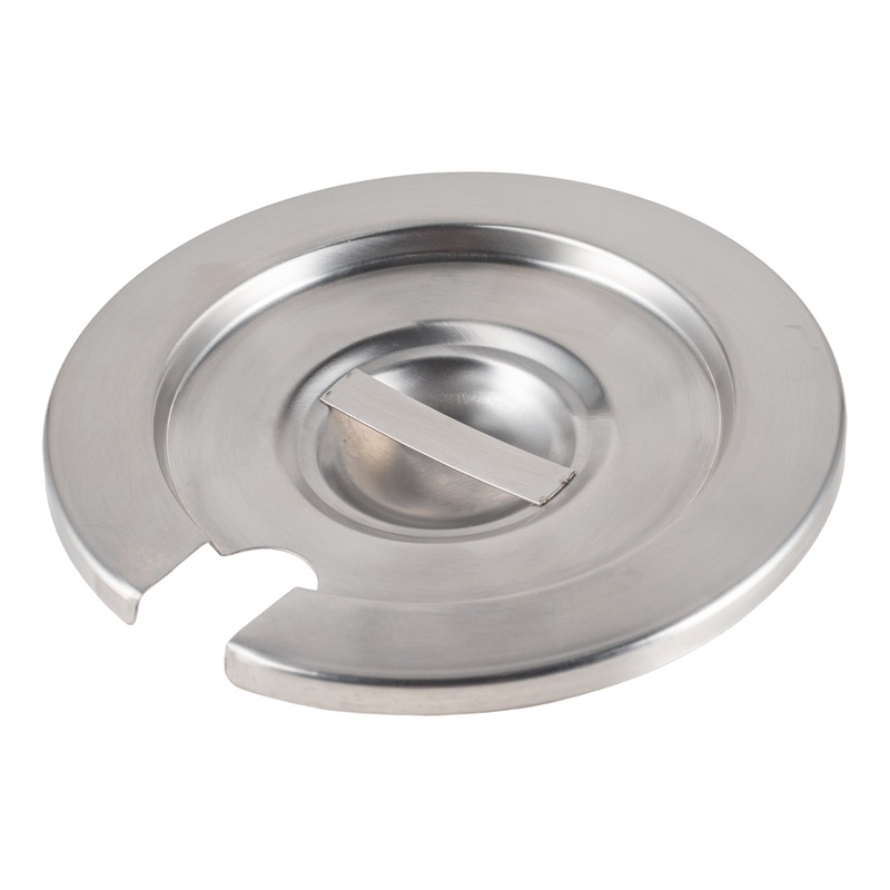 Browne Slotted Round Insert Cover, 4.1 qt, Stainless Steel