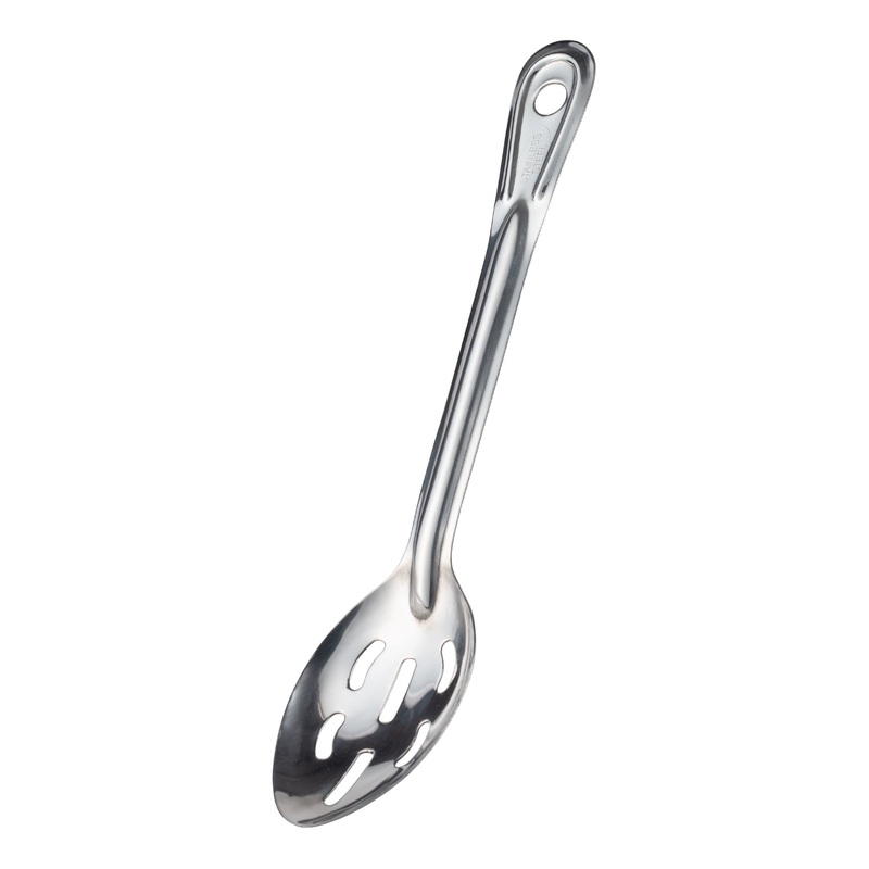 Browne Slotted Serving Spoon, 11", Stainless Steel