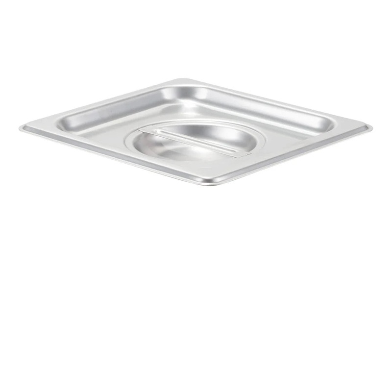 Browne Solid Food Pan Cover, 1/6 Size, Stainless Steel