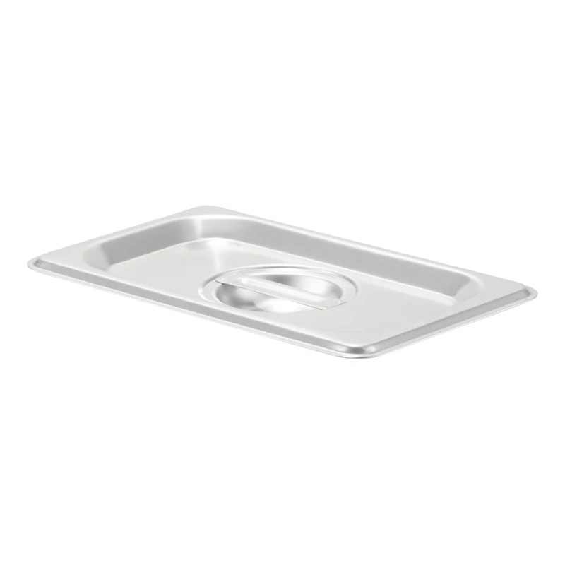 Browne Solid Food Pan Cover, 1/9 Size, Stainless Steel