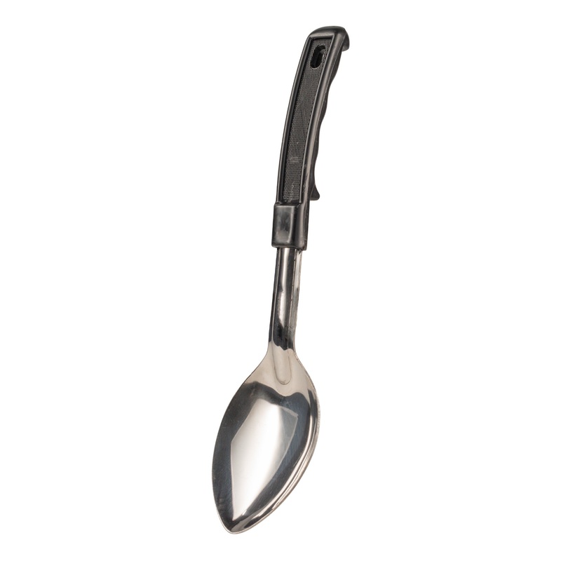 Browne Solid Serving Spoon, 11", Black Handled