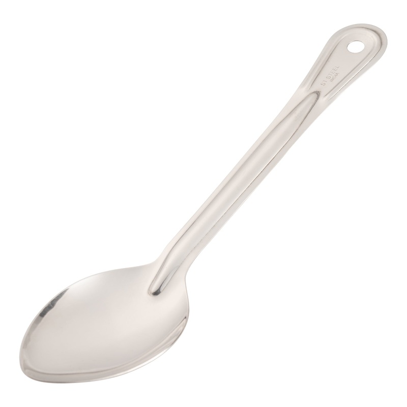 Browne Solid Serving Spoon, 11", Stainless Steel