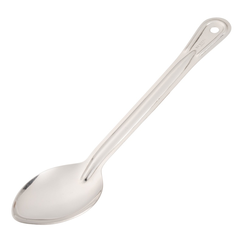 Browne Solid Serving Spoon, 13", Stainless Steel