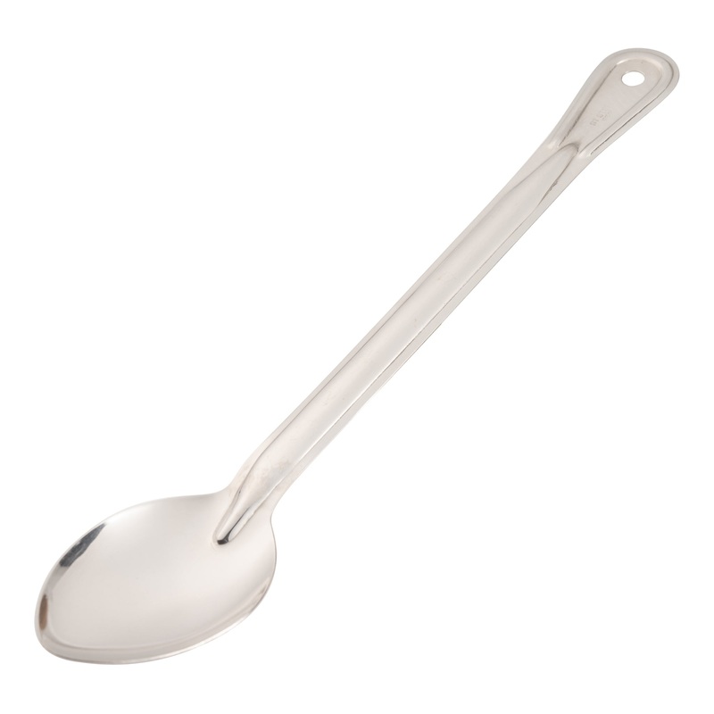 Browne Solid Serving Spoon, 15", Stainless Steel