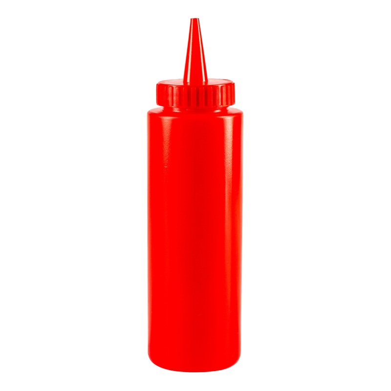 Browne Squeeze Bottle, 8 oz, Red