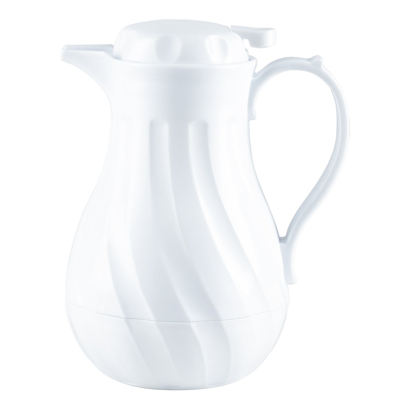 Browne Swirl Insulated Server, 20 oz, White