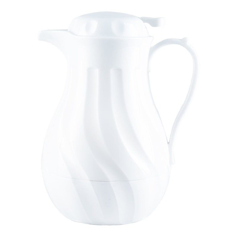 Browne Swirl Insulated Server, 64 oz, White