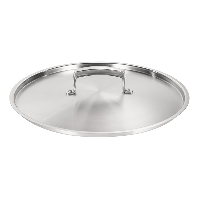 Browne Thermalloy Cover/Lid, 12.5", Stainless Steel