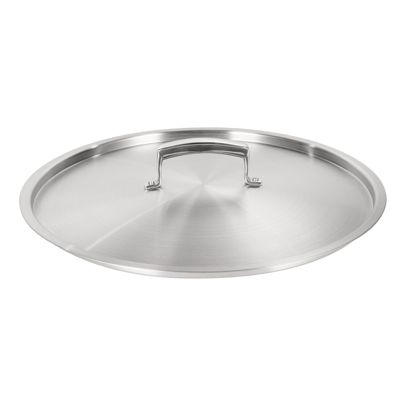 Browne Thermalloy Cover/Lid, 14", Stainless Steel